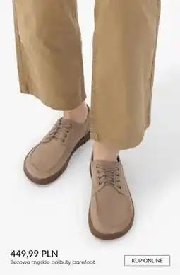 Ryłko Półbuty męskie barefoot beżowe oferta