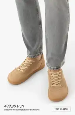 Ryłko Półbuty męskie barefoot beżowe oferta