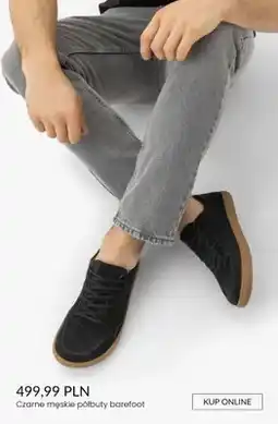 Ryłko Czarne męskie półbuty barefoot oferta