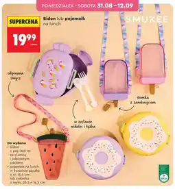 Biedronka Bidon ze słomką i odpinanym paskiem Smukee oferta