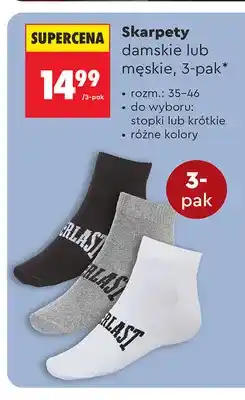 Biedronka Skarpety damskie Everlast 3-pak oferta