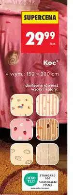 Biedronka Koc Smukee 150x200 cm oferta