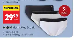 Biedronka Majtki damskie Everlast 3-pak oferta