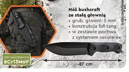 Biedronka Nóż bushcraft ze stałą głownią Wild Trek oferta