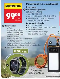 Biedronka Powerbank z panelem solarnym i latarką Wild Trek oferta