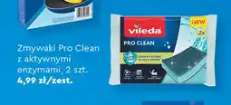 Biedronka Zmywaki Pro Clean z aktywnymi enzymami Vileda 2-pak oferta