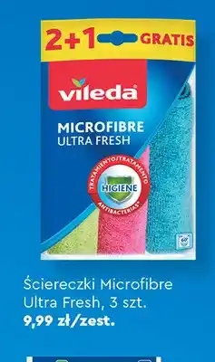 Biedronka Ściereczki Microfibre Ultra Fresh Vileda 3-pak oferta
