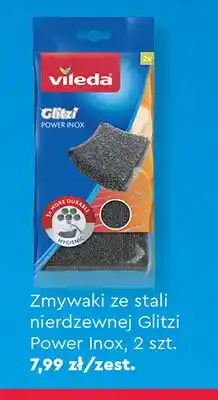 Biedronka Zmywaki ze stali nierdzewnej Glitzi Power Inox Vileda 2-pak oferta