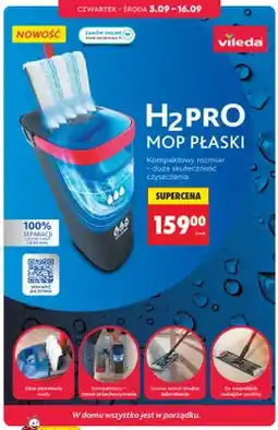 Biedronka Mop płaski Vileda H2PRO oferta