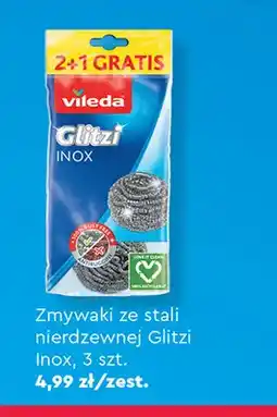 Biedronka Zmywaki ze stali nierdzewnej Glitzi Inox Vileda 3-pak oferta