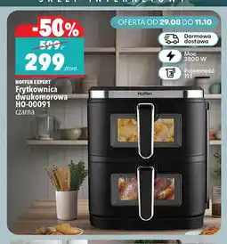 Biedronka Frytkownica dwukomorowa Hoffen Expert HO-00091 czarna oferta