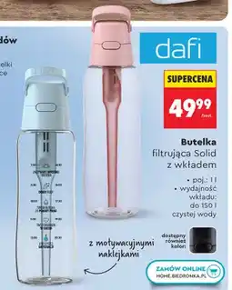Biedronka Butelka filtrująca Solid z wkładem Dafi oferta