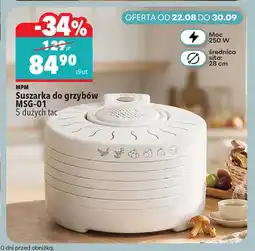 Biedronka Suszarka do grzybów Mpm MSG-01 5 dużych tac oferta