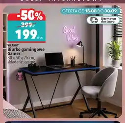 Biedronka Biurko gamingowe Vilandy Gamer składane oferta