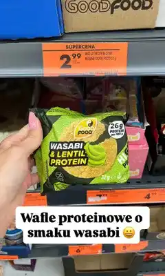 Biedronka Wafle proteinowe Good Food Wasabi & Lentil Protein oferta
