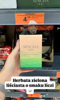 Biedronka Herbata zielona liściasta Sencha o smaku liczi Asia Flavours oferta