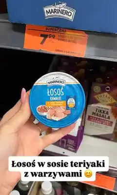Biedronka Łosoś w sosie teriyaki z warzywami Marinero oferta