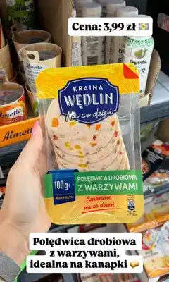 Biedronka Polędwica drobiowa z warzywami Kraina Wędlin oferta