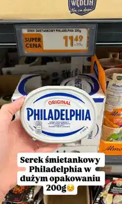 Biedronka Serek śmietankowy Philadelphia Original oferta