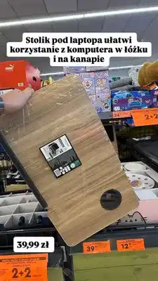 Biedronka Stolik pod laptopa Smukee oferta