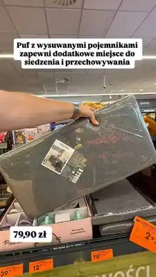 Biedronka Składany puf z szufladami Smukee Home oferta