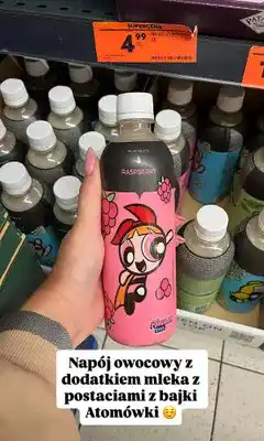 Biedronka Napój owocowy z dodatkiem mleka Soti Milky Fruits Raspberry oferta