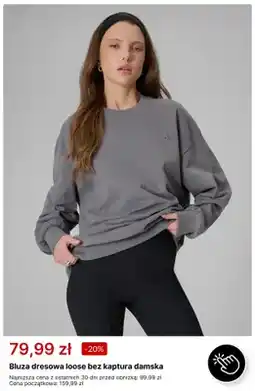 4F Bluza dresowa loose bez kaptura damska 4F oferta