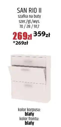 BOG FRAN Meble SAN RIO II szafka na buty oferta