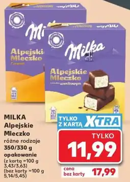 Kaufland Milka Alpejskie Mleczko oferta