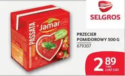Selgros Przecier Pomidorowy Jamar Passata oferta