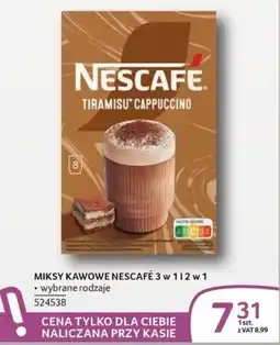 Selgros MIKSY KAWOWE NESCAFE 3 w 1 12 w 1 oferta