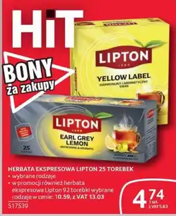 Selgros Herbata ekspresowa Lipton oferta