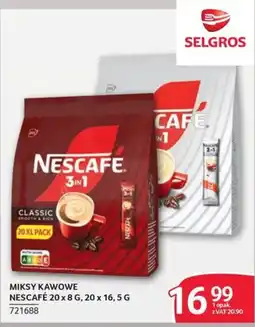 Selgros Miksy kawowe Nescafé oferta