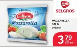Selgros Mozzarella Galbani oferta