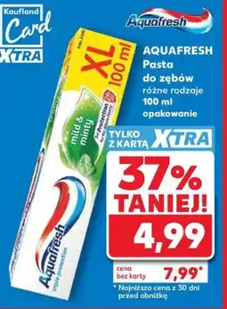 Kaufland Aquafresh Pasta do zębów oferta