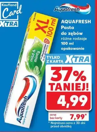Kaufland Aquafresh Pasta do zębów oferta