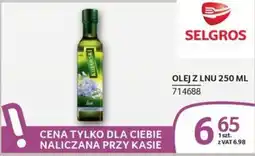 Selgros Olej z Lnu oferta