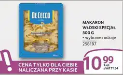 Selgros De Cecco Makaron Włoski Specjal oferta