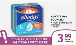 Selgros Always Maxi Podpaski oferta