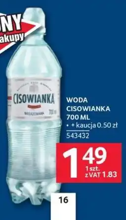 Selgros Woda Cisowianka oferta