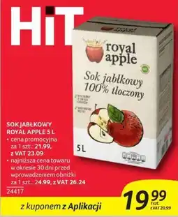 Selgros Sok jabłkowy Royal Apple oferta