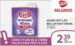 Selgros Mleko Wydajone Bez Laktozy oferta