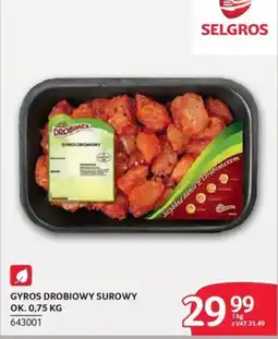 Selgros GYROS DROBIOWY SUROWY oferta