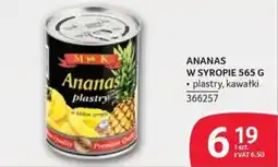 Selgros Ananas plastry oferta