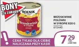 Selgros Brzoskwinie w syropie oferta