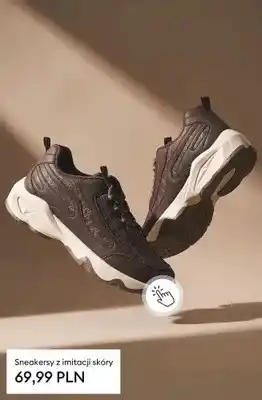 Sneakersy z imitacji skóry