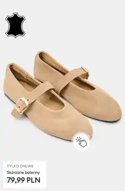 Sinsay Skórzane baleriny oferta