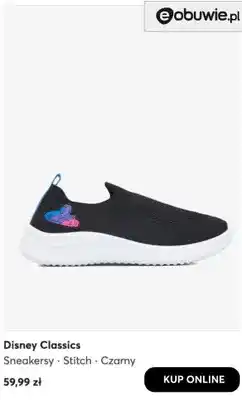 Sneakersy Disney Classics Stitch czarny