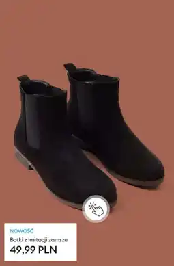 Sinsay Botki z imitacji zamszu oferta