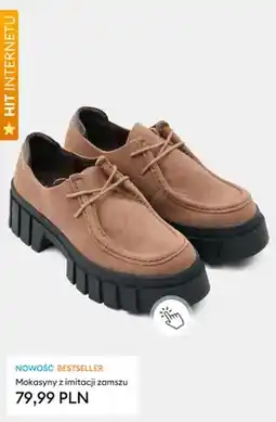 Sinsay Mokasyny z imitacji zamszu oferta